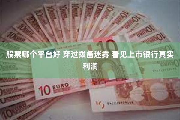 股票哪个平台好 穿过拨备迷雾 看见上市银行真实利润