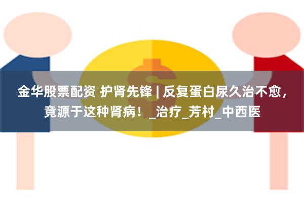 金华股票配资 护肾先锋 | 反复蛋白尿久治不愈，竟源于这种肾病！_治疗_芳村_中西医